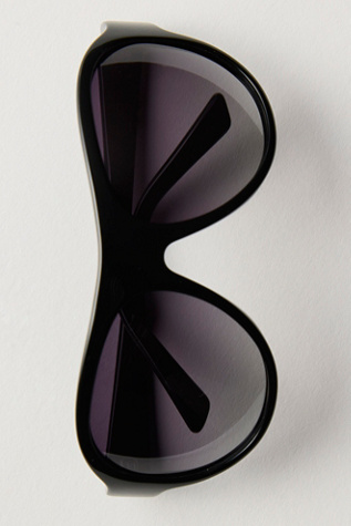 Reese Oversized Shield Aviator Sunglasses