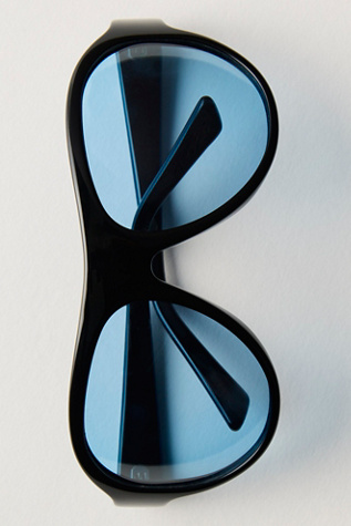 Lunettes de soleil aviateur surdimensionnées à écran Reese