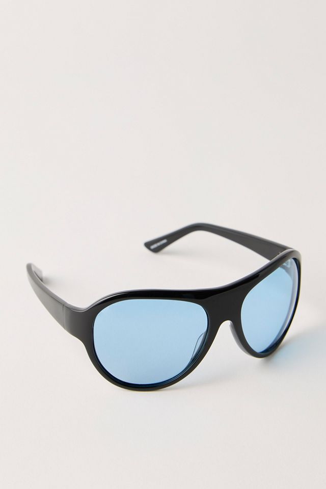 Reese Oversized Shield Aviator Sunglasses #2
