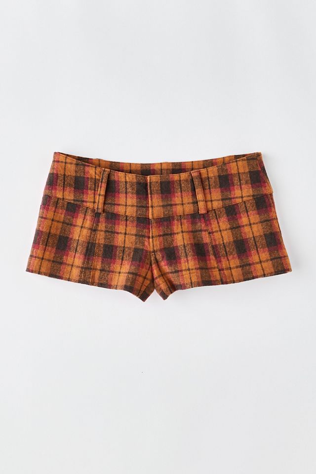 Ana Plaid Micro Shorts #4