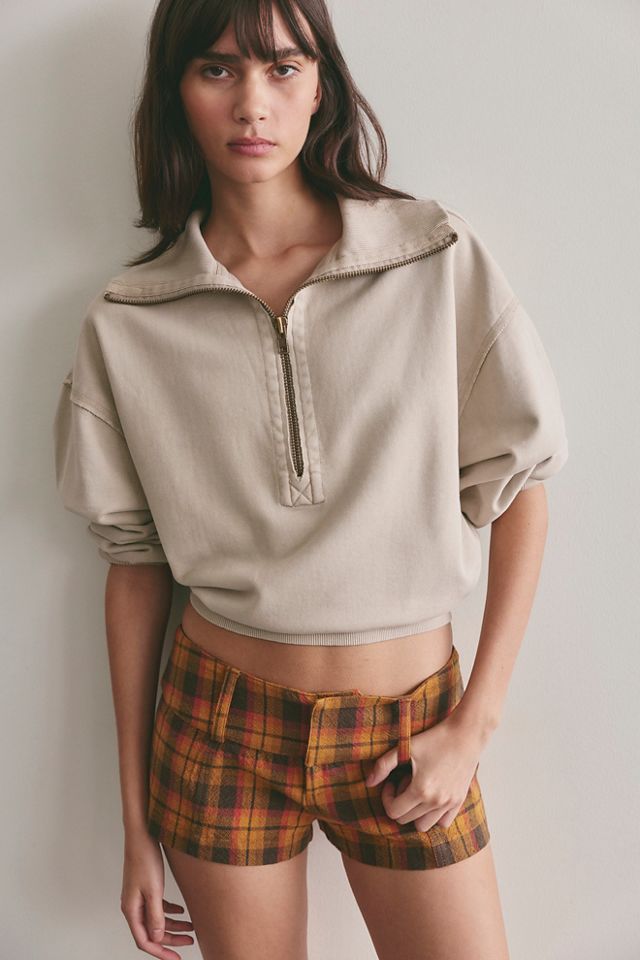 Ana Plaid Micro Shorts #1