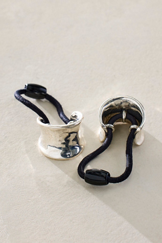 Женские аксессуары для волос Free People Camille Hair Tie Set Of 2, цвет: Серебряный — фото 2