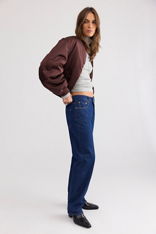Red Card Aimee Slim Straight Jeans by Free People