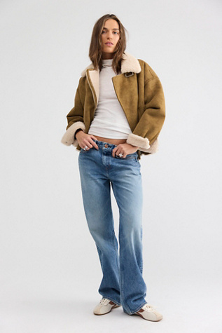Red Card Sophie Mid-Rise Straight Jeans by Free People