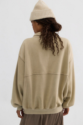 Женский свитер Free People Banks Half-Zip Pullover, цвет: Dancing Wind — фото 2