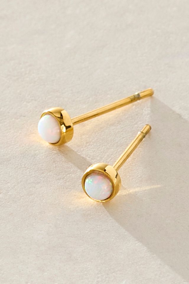 Lover's Tempo Opal Stud Earrings #1