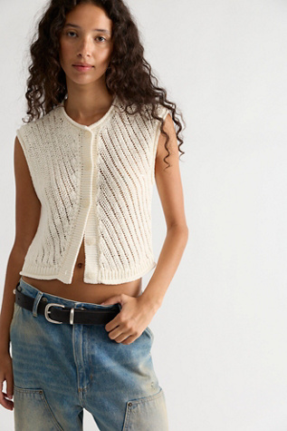 Drop Stitch Cotton Vest
