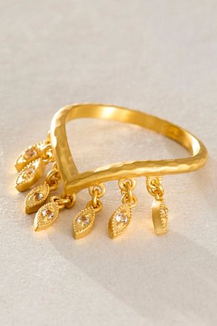 Satya White Topaz Petal Ring