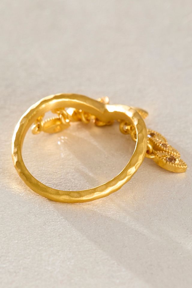 Satya White Topaz Petal Ring #1