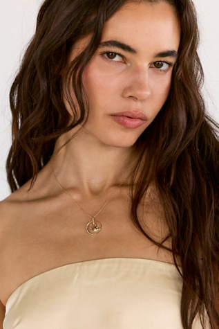 Celine D'Aoust Oval Diamond Eye Necklace