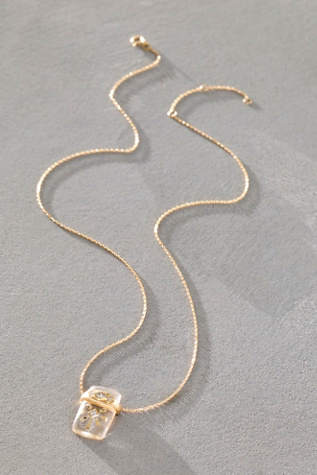 Celine D'Aoust Crystal Quartz Sun Diamonds Necklace