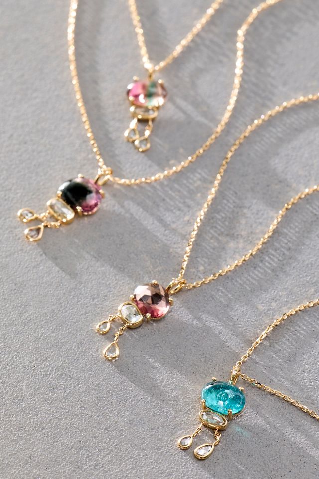 Celine D'Aoust Tourmaline Cab Necklace #3