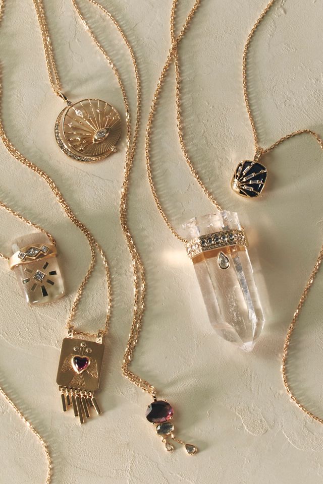 Celine D'Aoust Rough Pencil Quartz Necklace #5
