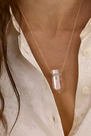 Collier en quartz brut taillé Celine D'Aoust