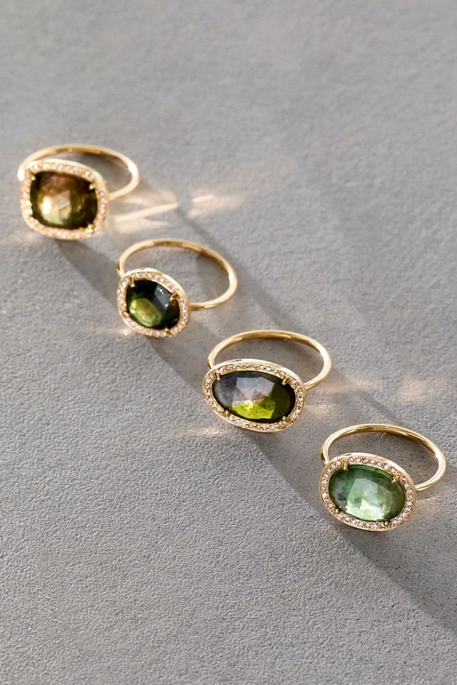 Bague tourmaline pastèque verte Celine D'Aoust #2