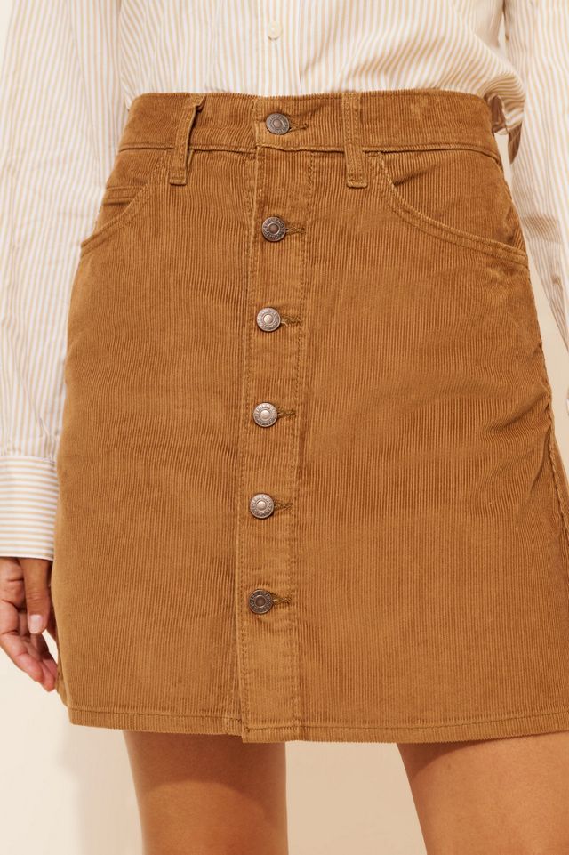 Levi's Retro Button-Front Corduroy Mini Skirt #2
