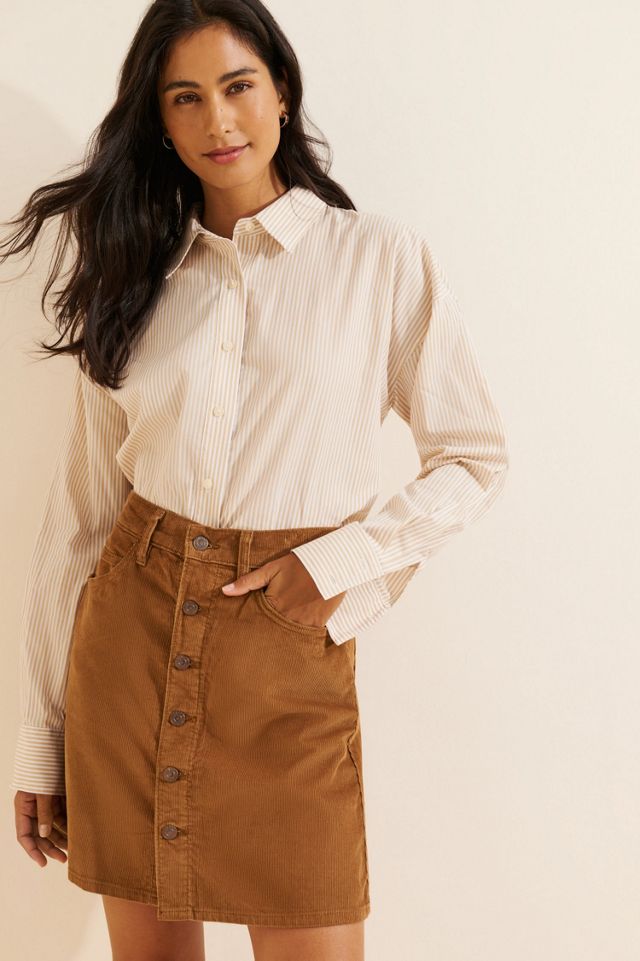 Levi's Retro Button-Front Corduroy Mini Skirt #3