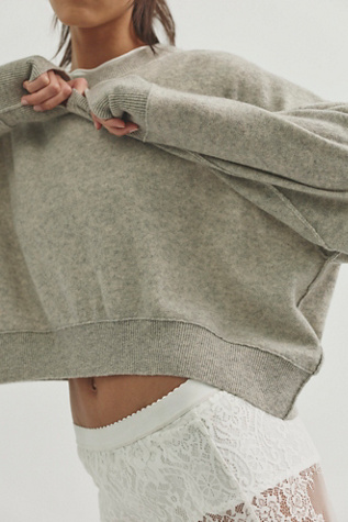 Solstice Cashmere Pullover by Free People in Grey, Size: XS