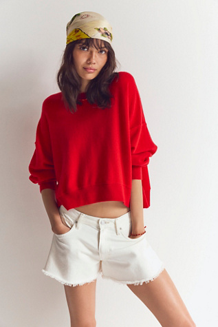 Solstice Cashmere Pullover by Free People in Red, Size: S