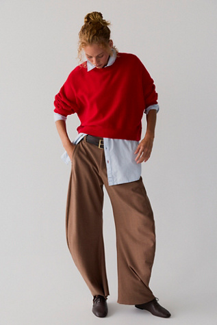 Solstice Cashmere Pullover by Free People in Red, Size: S