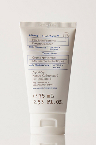 KORRES Greek Yoghurt Probiotic Foaming Cream Cleanser Travel Size at Free People