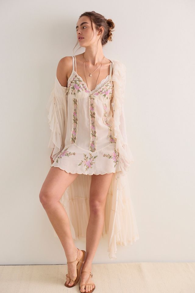 Camila Coast Embroidered Mini Slip Dress #2