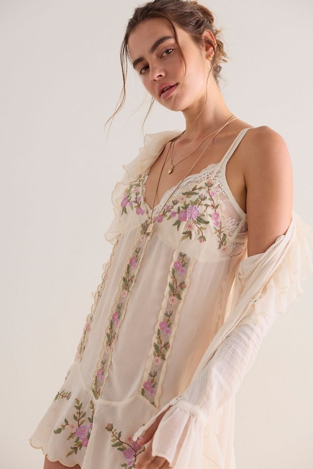 Camila Coast Embroidered Mini Slip Dress #3