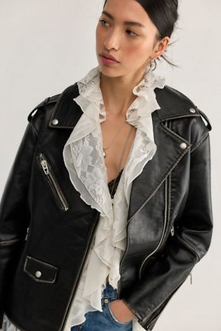 Veste Moto In Between Blank NYC