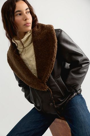 Veste en cuir végétalien Icon Status Blank NYC