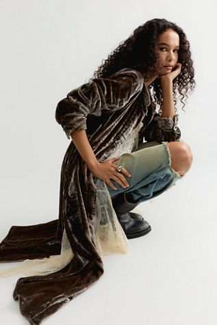Nicholas K Sylas Velvet Button Down Shirt