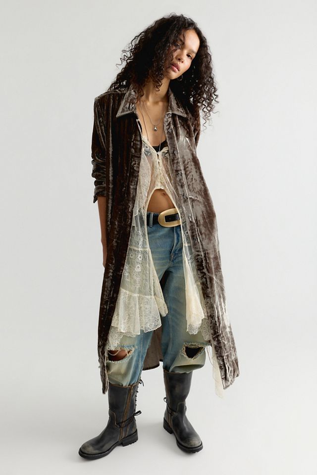 Nicholas K Sylas Velvet Button Down Shirt #3