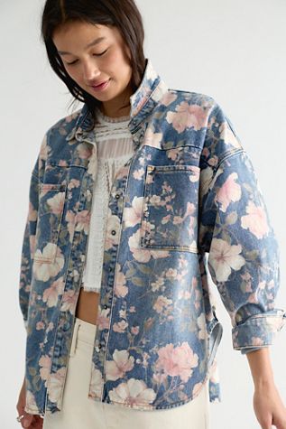 OneTeaspoon Lovelorn Bloom Daria Button Down Shirt