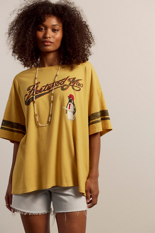 Daydreamer Fleetwood Mac Baseball Tee at Free People in Yellow