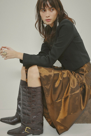Kismet Croc Tall Boots