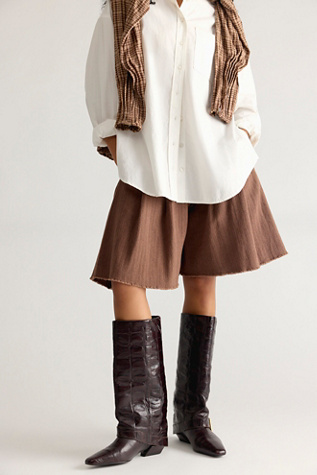 Kismet Croc Tall Boots