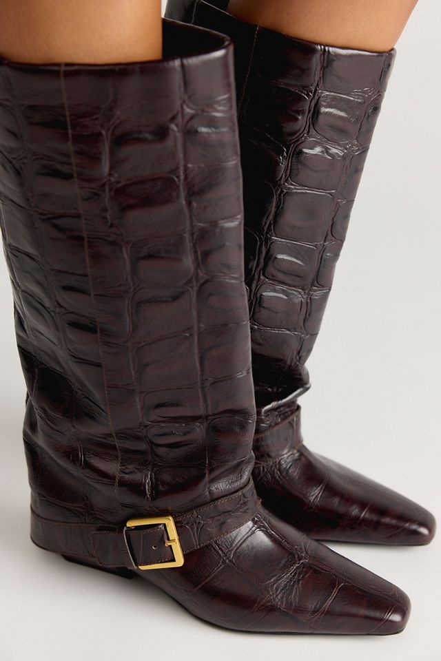 Kismet Croc Tall Boots #1