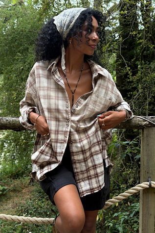 We The Free Chemise à carreaux Lexi à boutons