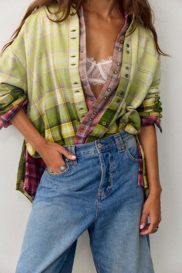 We The Free Lexi Plaid Button Down #4