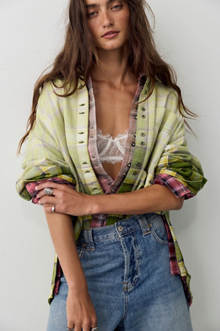 We The Free Lexi Plaid Button Down