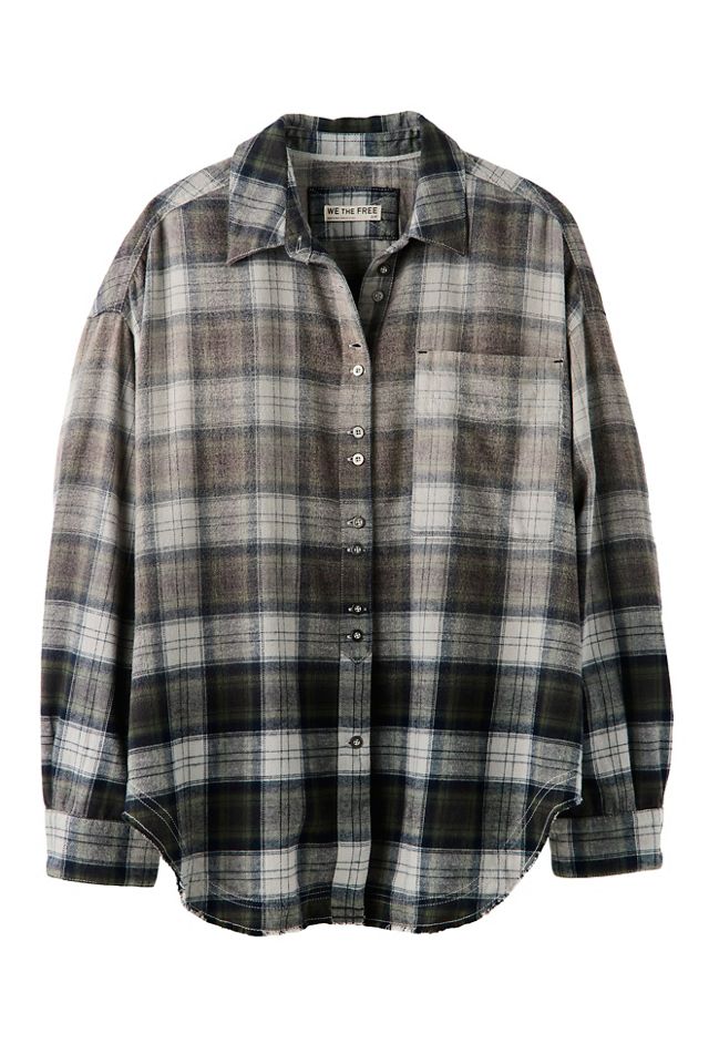 We The Free Lexi Plaid Button Down #8