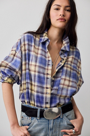 We The Free Lexi Plaid Button Down