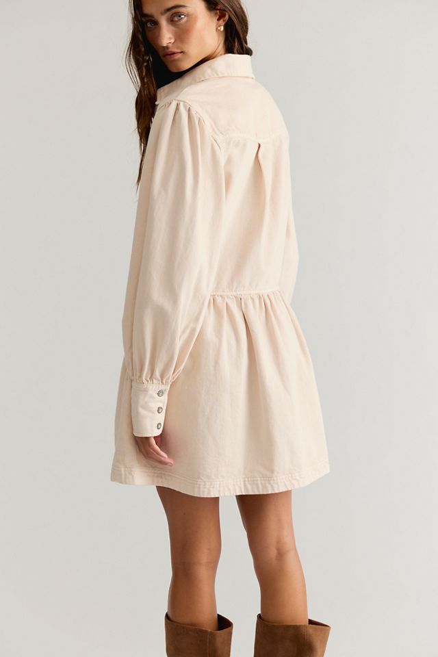 Marris Collared Denim Mini Dress #4