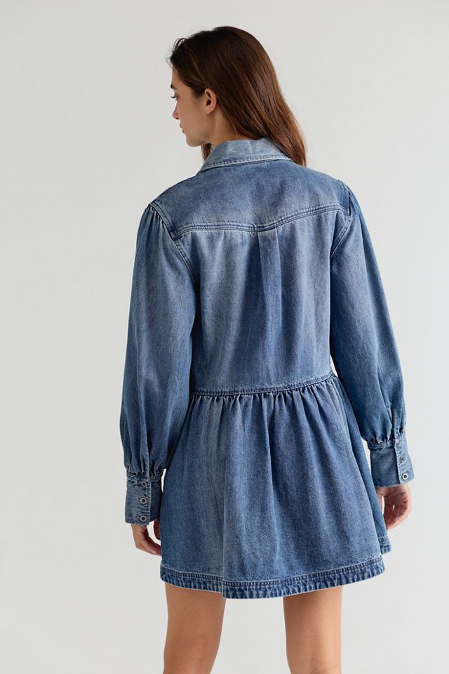 Marris Collared Denim Mini Dress #2