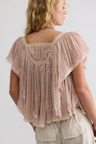 Женский топ Free People Clara Printed Top, цвет: Сливочный комбинированный — фото 2