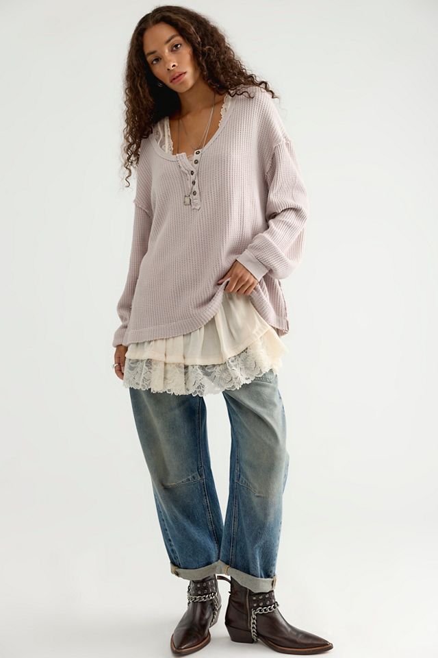 We The Free Montreal Oversized Thermal Henley #2