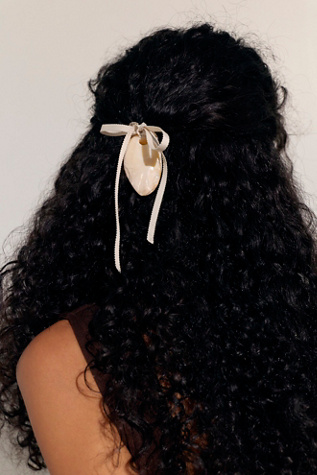 Shell Hair Tie Through by Free People in White