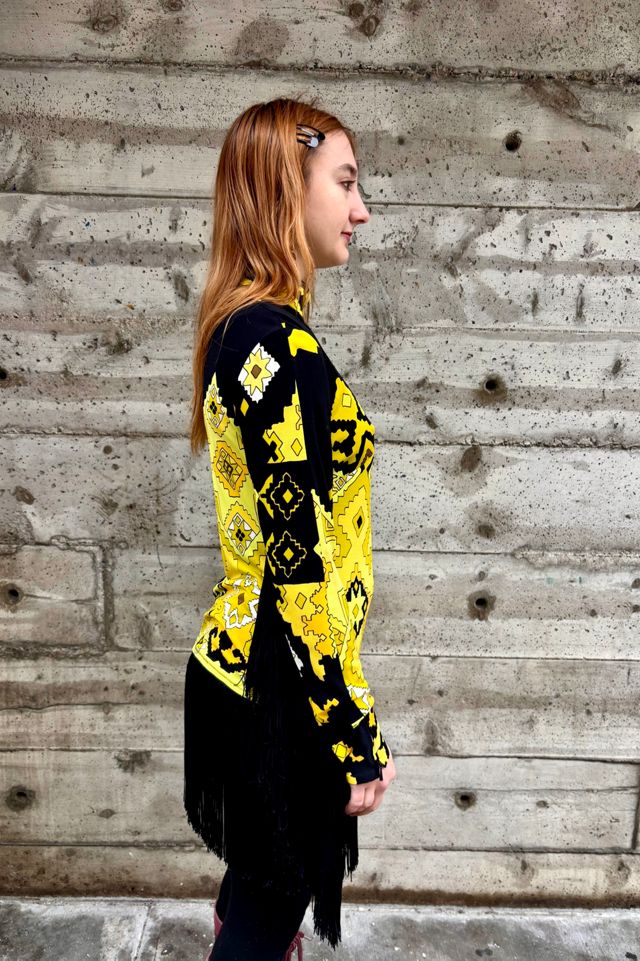 1960’s Fringe Print Dress Selected by Nomad Vintage #3