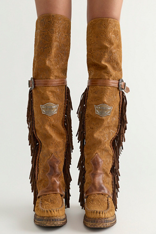 Drifter Embossed Tall Moc Boots