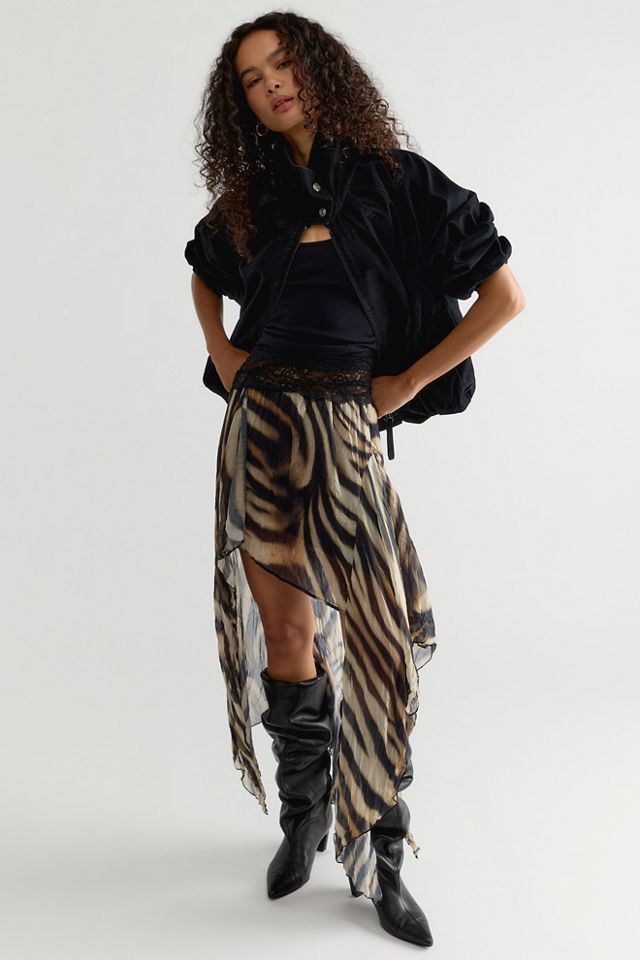 ESTHE Printed Assymetrical Midi Skirt #2
