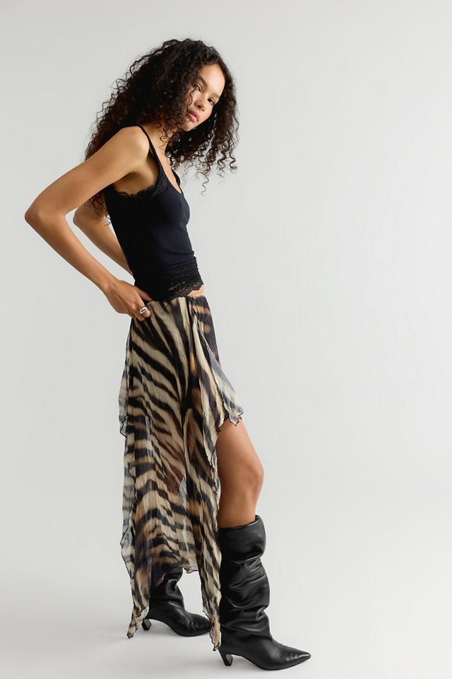 ESTHE Printed Assymetrical Midi Skirt #3